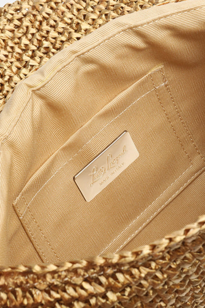 Luisa Spagnoli Bronzo/Geometrico/Oro Chiaro Women Impavido - Clutch with Pendant SKU: IMPAVIDO A_0034 3939 0038 Image 06