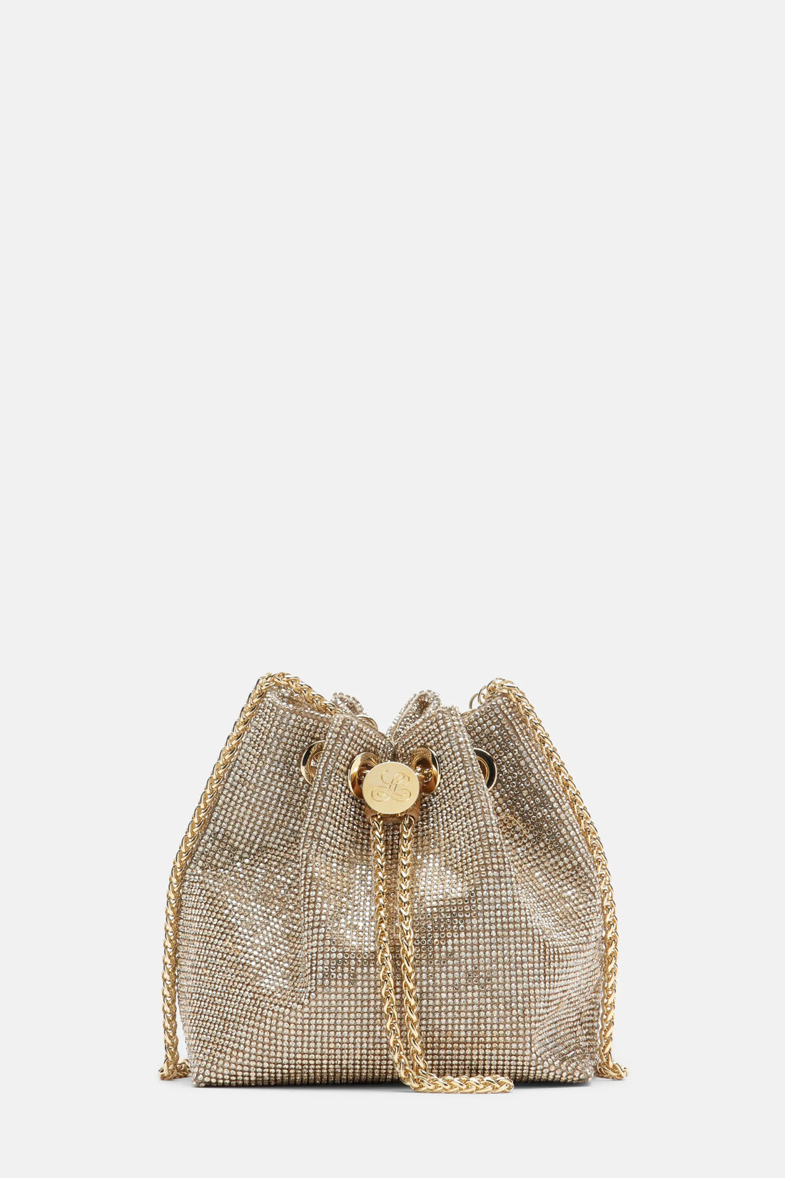 Luisa Spagnoli Crystal Peach/Oro Women Insolita - Elegant Crystal-Embellished Bag SKU: INSOLITA_0094 0002 Image 01