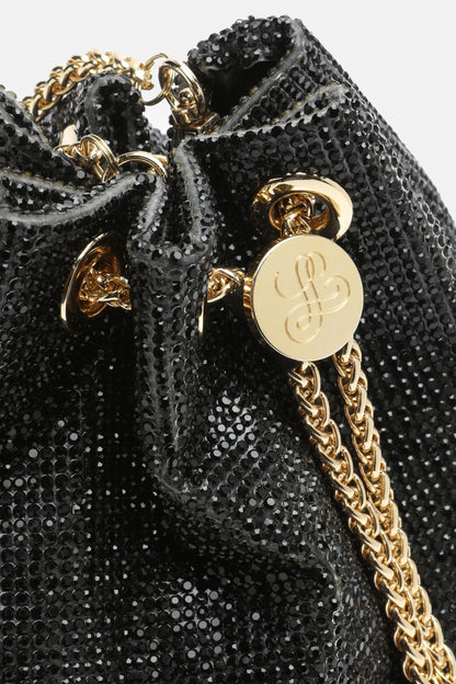 Luisa Spagnoli Nero/Oro Women Insolita - Elegant Crystal-Embellished Bag SKU: INSOLITA_0101 0002 Image 04