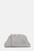 Luisa Spagnoli Nickel/Nickel Women Invitata Small Crystal-Embellished Clutch SKU: INVITATA D_0001 0001 Image 01