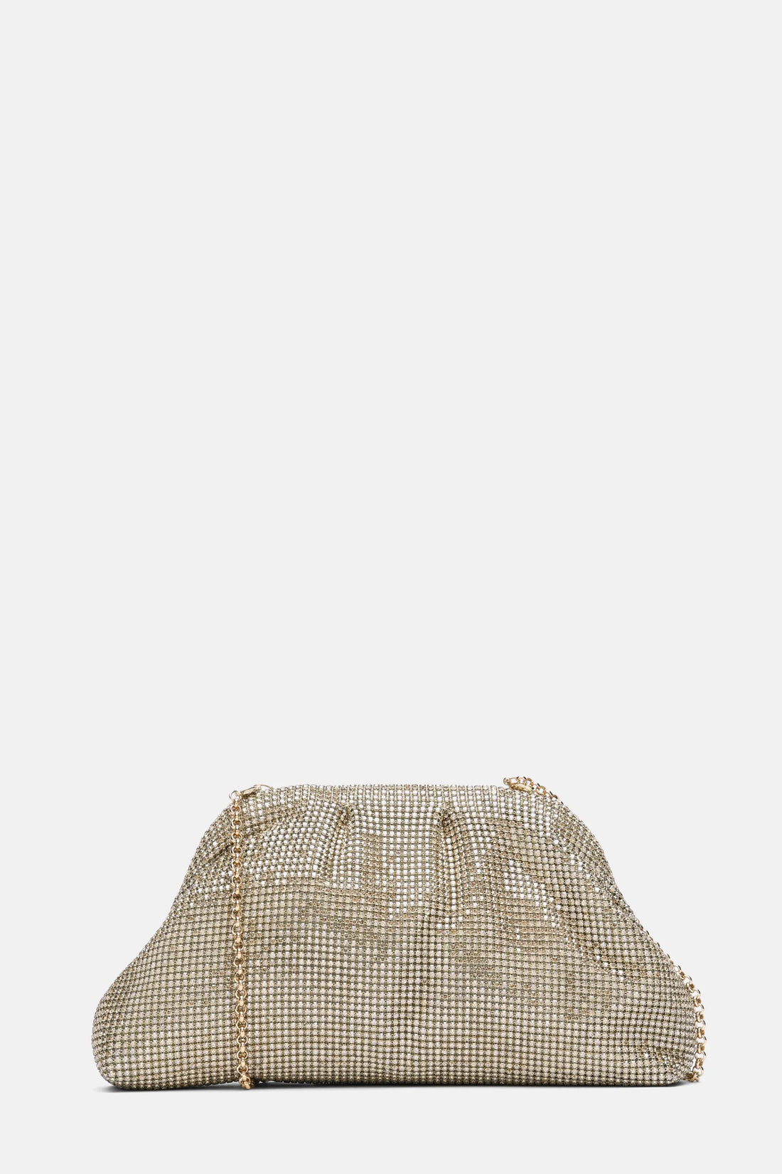 Luisa Spagnoli Nickel/Oro Women Invitata Small Crystal-Embellished Clutch SKU: INVITATA D_0001 0002 Image 01