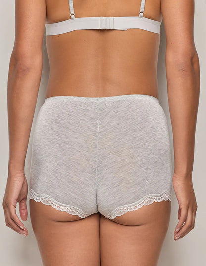 Yamamay_LIGHT MELANGE GREY_Shorts in Tencelª Modal with Silk Ð Modal/Silk Color_IPBD183001_133_04