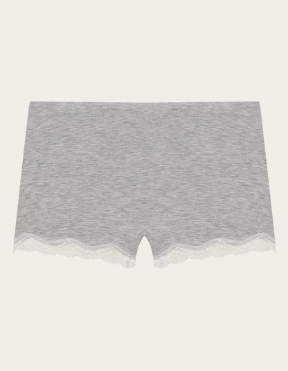 Yamamay_LIGHT MELANGE GREY_Shorts in Tencelª Modal with Silk Ð Modal/Silk Color_IPBD183001_133_06