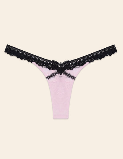 Yamamay_Lily and Black Lace Thong with Recycled Fibers_IPED181010_900_05
