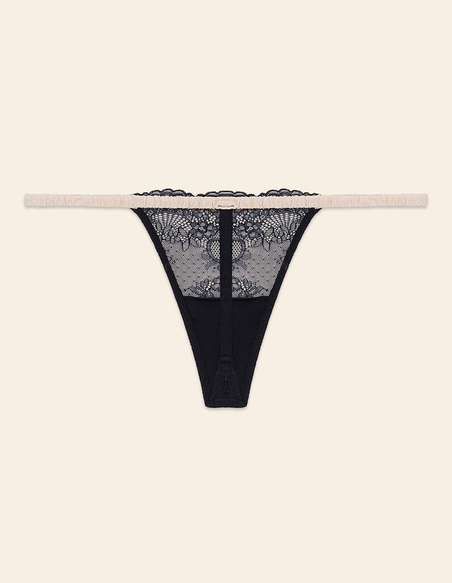 Yamamay_Camille Low-Rise Thong in Stretch Microfiber and Lace_IPED181019_088_06