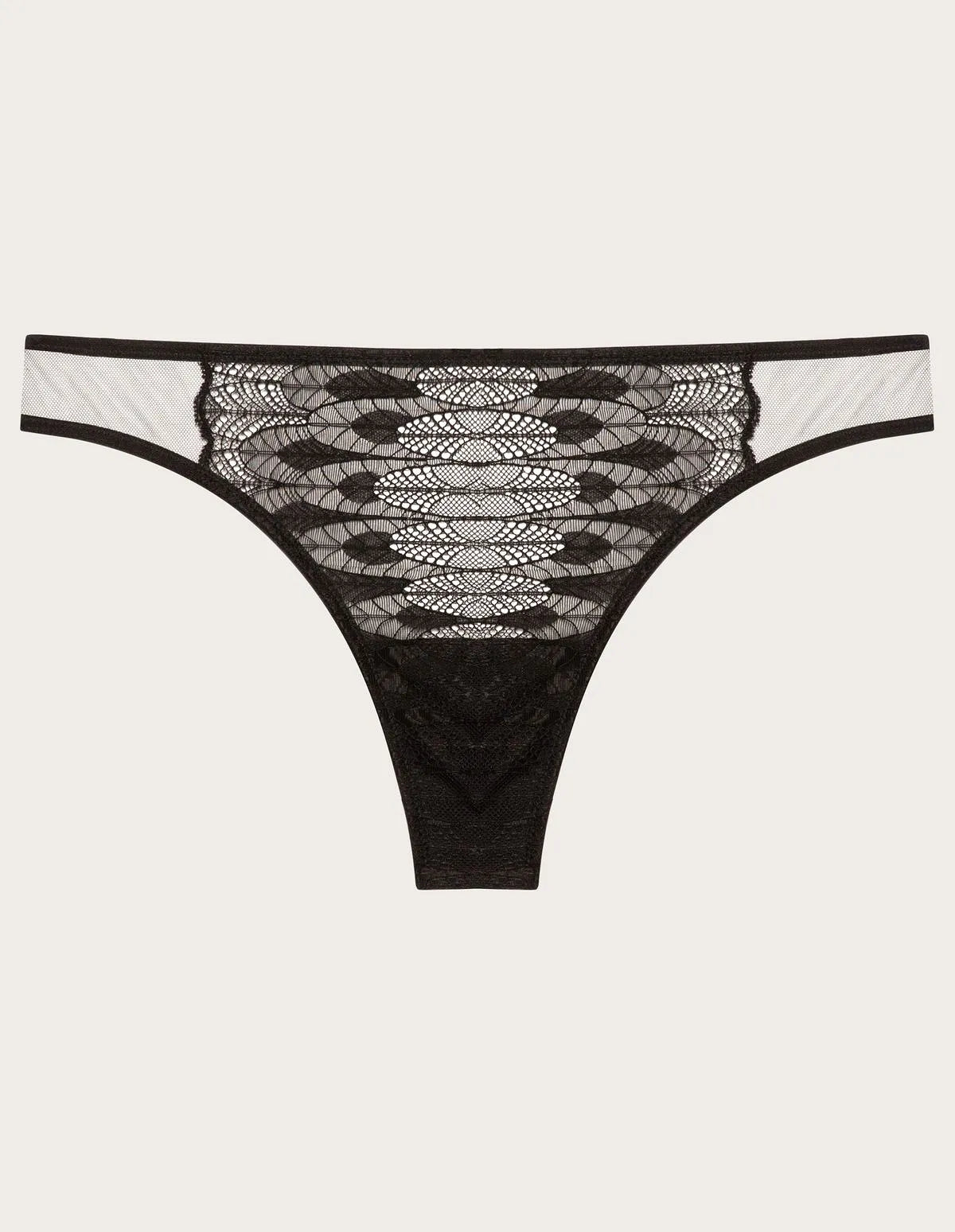 Yamamay_Black_Thong in Tulle and Lace Ð Illusion_IPED183001_072_06