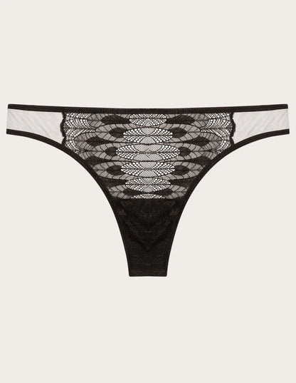 Yamamay_Black_Thong in Tulle and Lace Ð Illusion_IPED183001_072_06