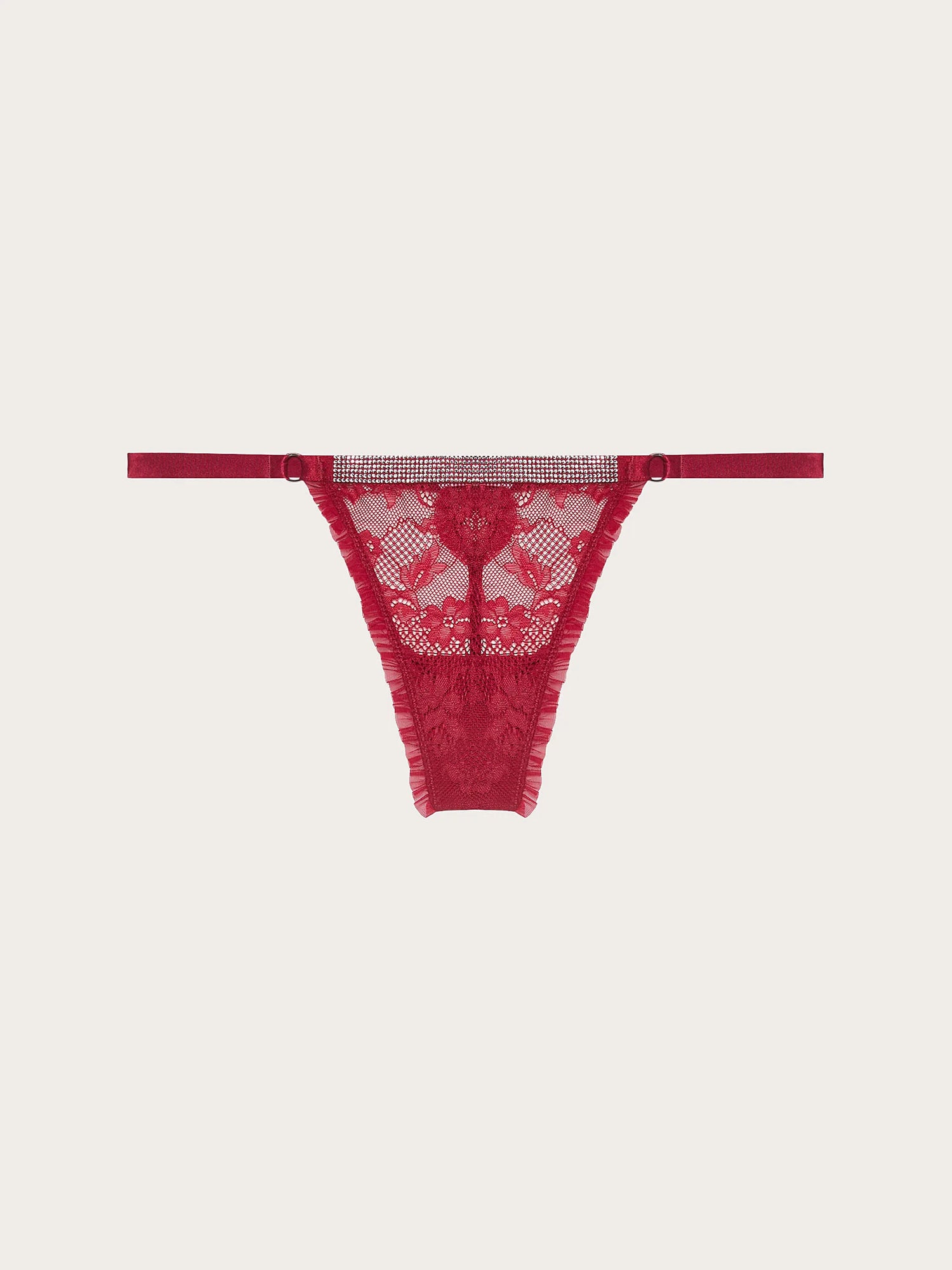 Yamamay_Ruby Red_Red Lace Jewel Thong Jolly_IPED184004_909_05