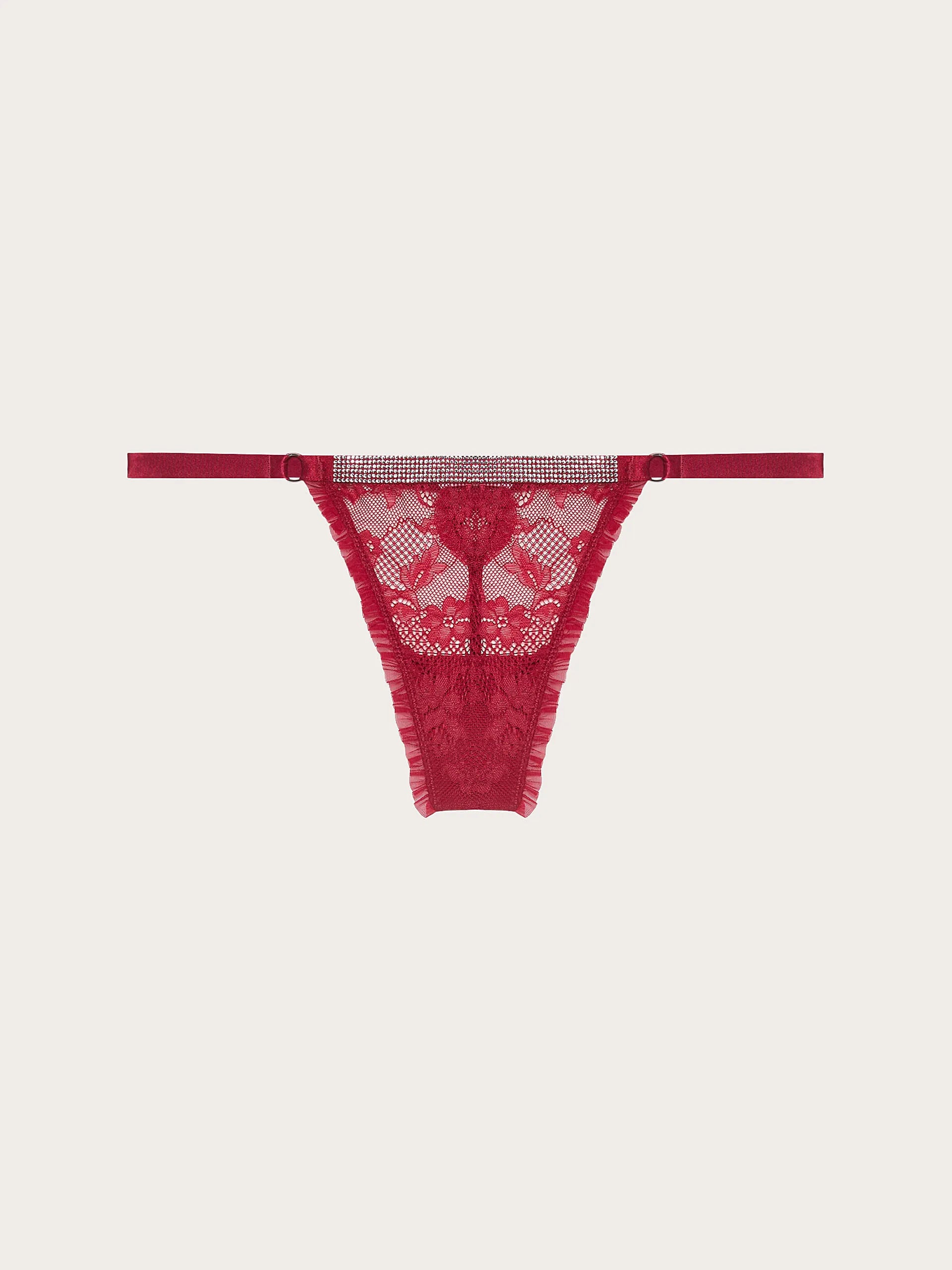 Yamamay_Ruby Red_Red Lace Jewel Thong Jolly_IPED184004_909_05