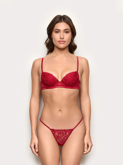 Yamamay_Ruby Red_Adjustable Thong in Red Bloom Embroidered Tulle_IPED184011_909_05
