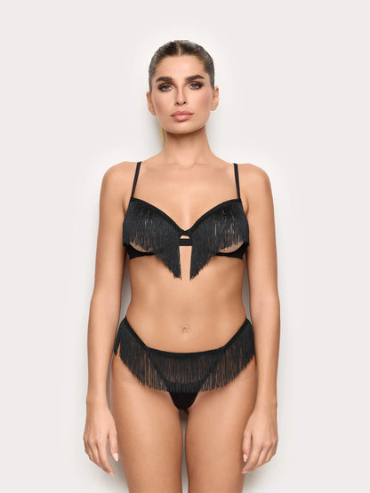 Yamamay_Black_Thong with Adjustable Side and Fringes - Priv� Dana_IPED191002_072_02