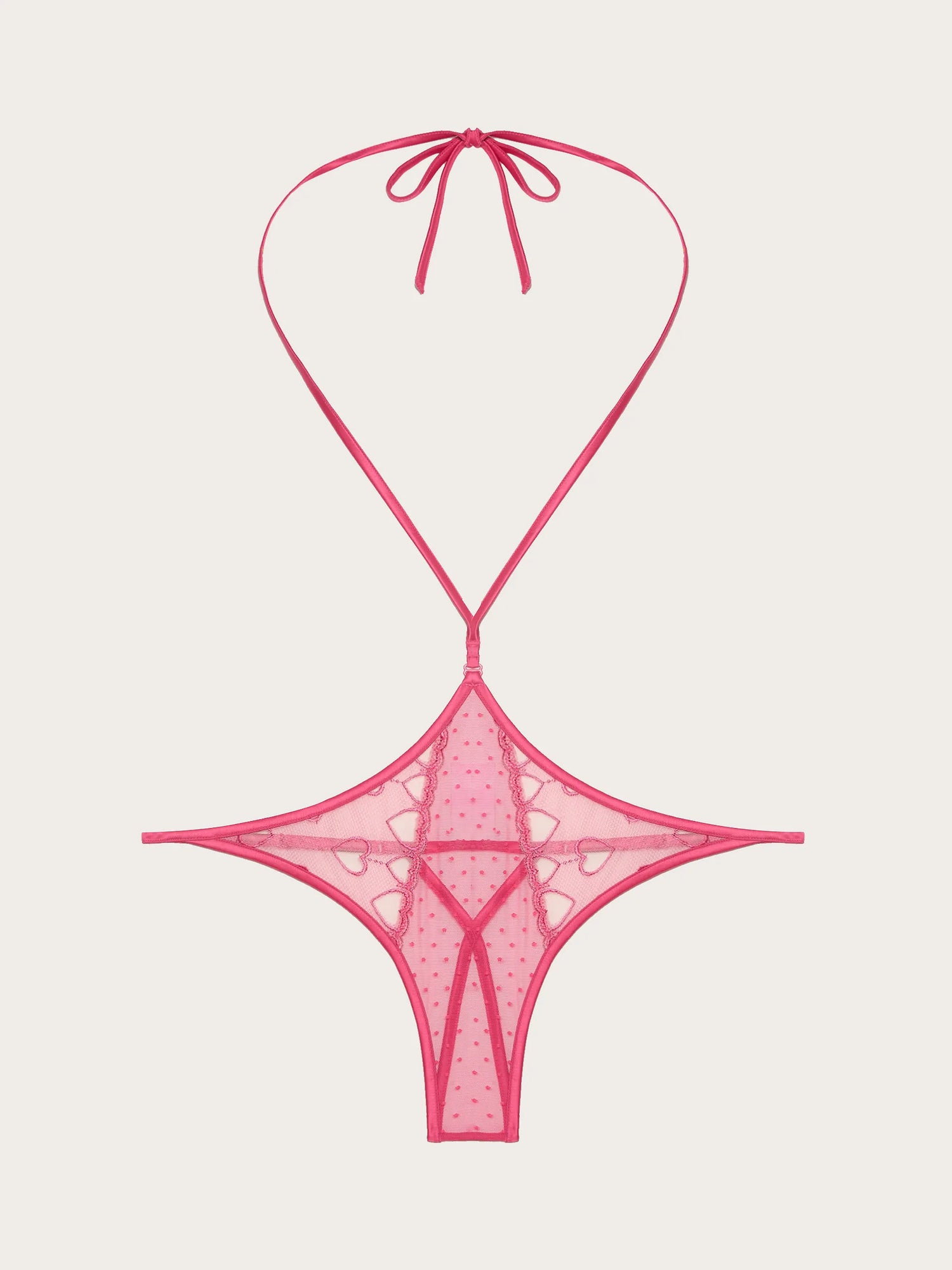 Yamamay_Fuchsia_Open Embroidered Tulle Thong with Removable Accessory - Priv� Beloved_IPED191009_040_06