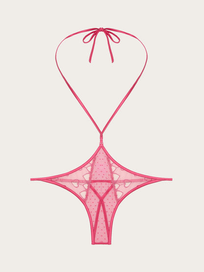 Yamamay_Fuchsia_Open Embroidered Tulle Thong with Removable Accessory - Priv� Beloved_IPED191009_040_06