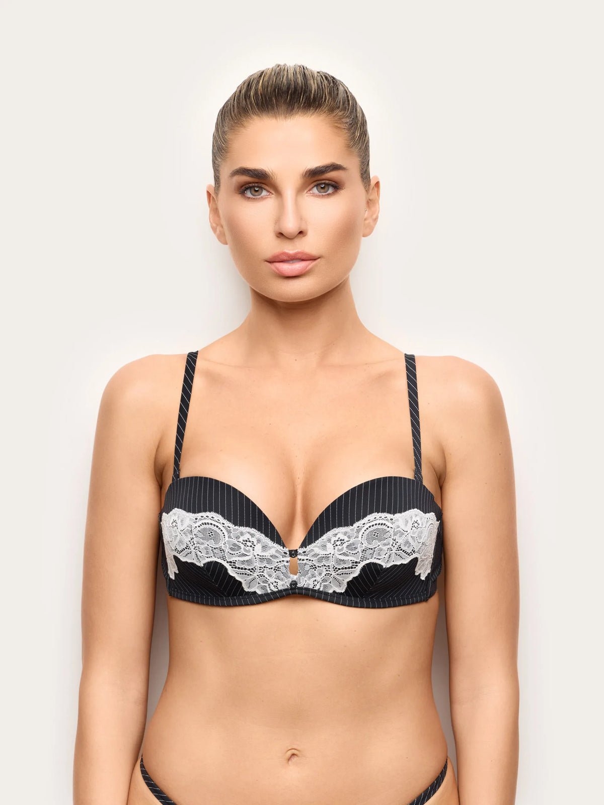 Yamamay PRINTED Women Push Push Up Bandeau Bra - Lady Boss SKU: IPPD193001_128 Image 02