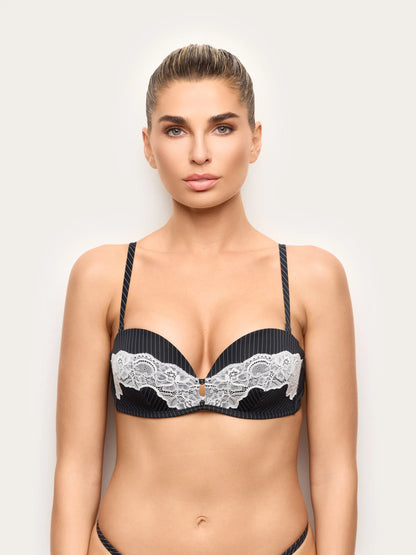 Yamamay PRINTED Women Push Push Up Bandeau Bra - Lady Boss SKU: IPPD193001_128 Image 02
