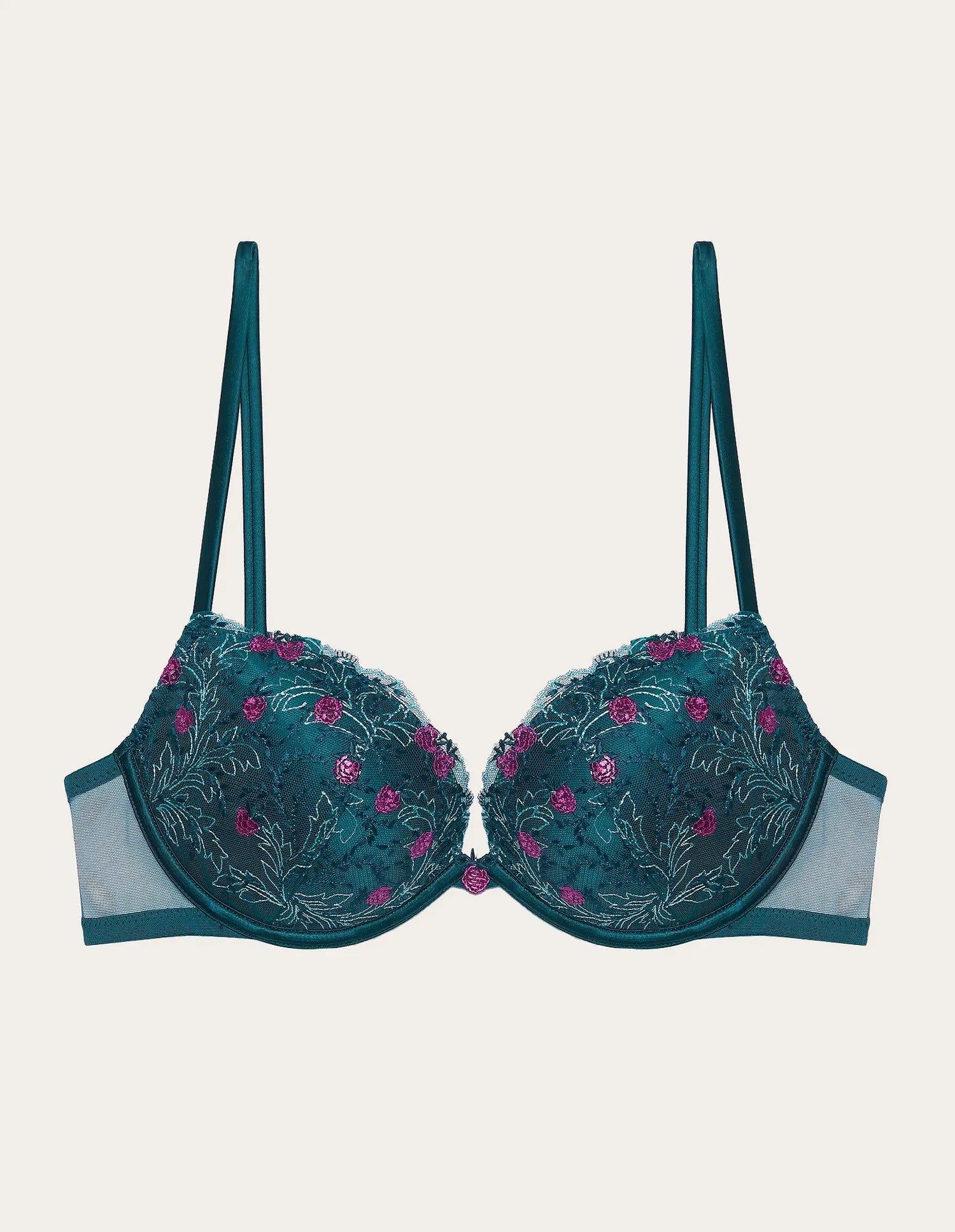 Yamamay_Dark Green_Underwired Push-Up Bra Ð Berry_IPUD183014_121_05