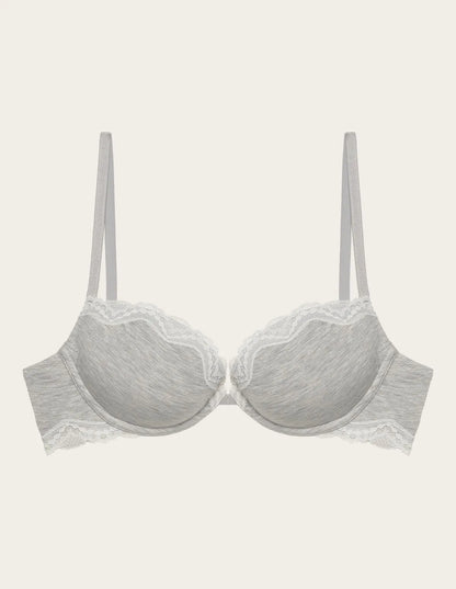 Yamamay_LIGHT MELANGE GREY_Soft Push-Up Bra with Underwire in Tencelª Modal with Silk Ð Modal/Silk Color_IPUD183016_133_05