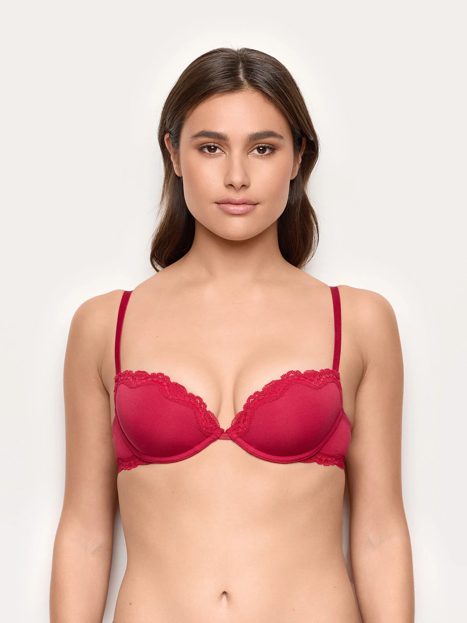 Yamamay_Ruby Red_Padded Push-Up with Underwire in Tencel¨ Modal with Silk_IPUD184005_909_02