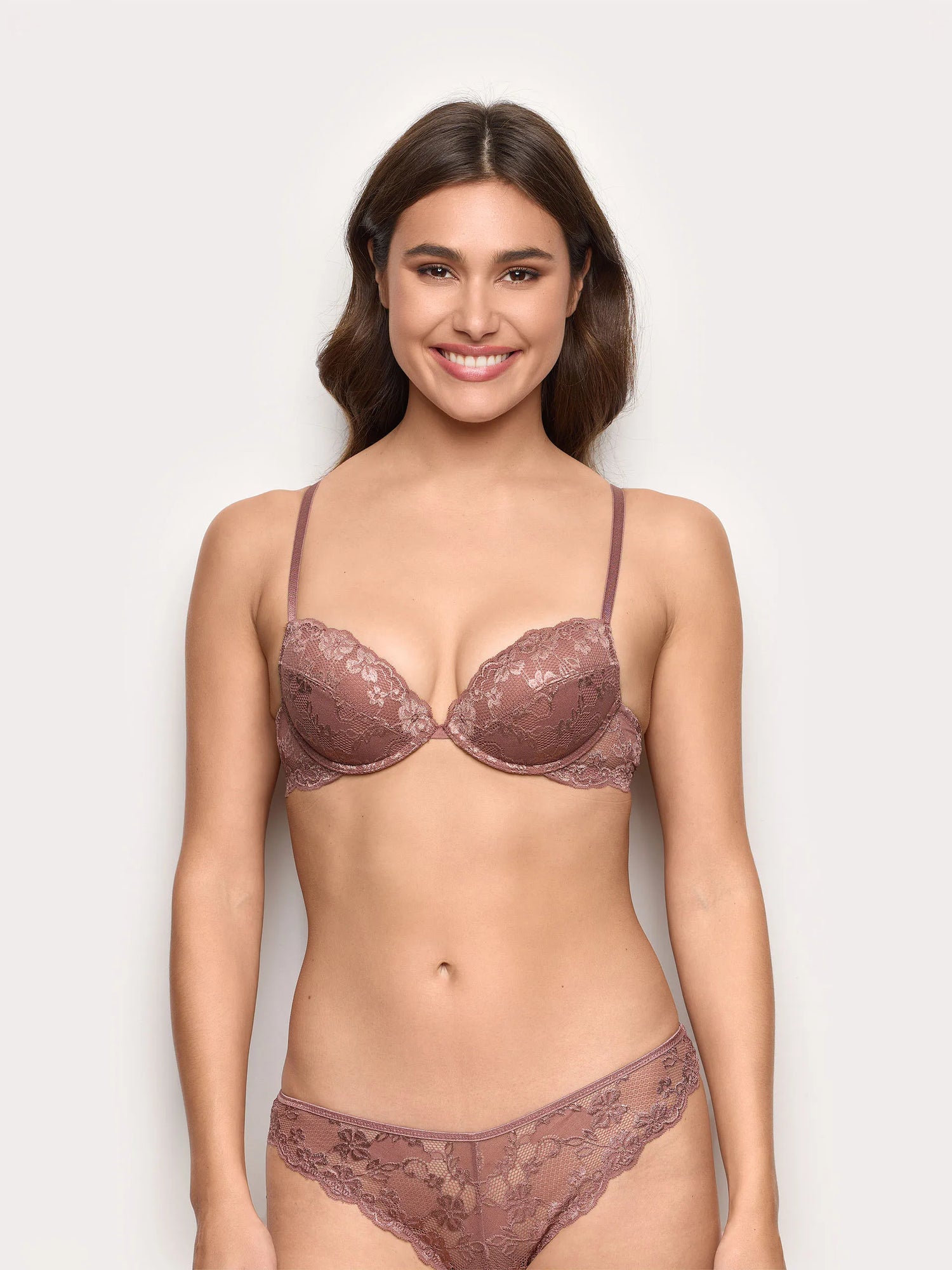 Yamamay_Dark Mauve_Push Up Bra with Wire - Primula Color_IPUD191002_063_01