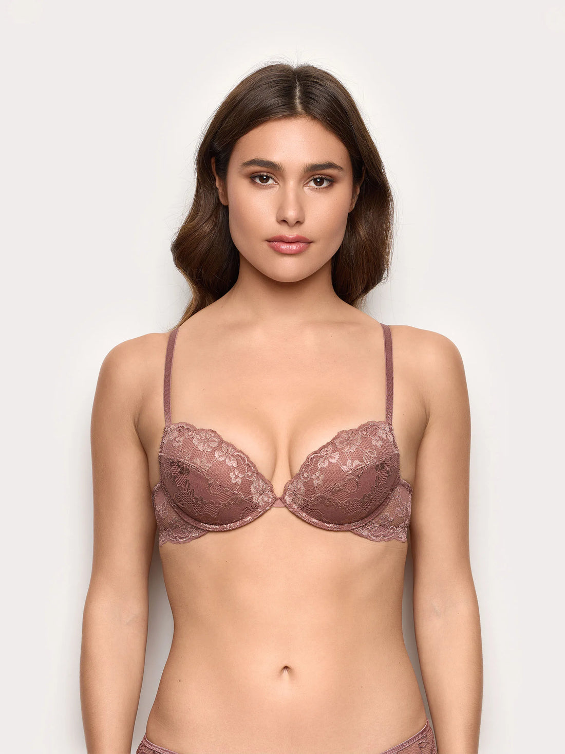Yamamay_Dark Mauve_Push Up Bra with Wire - Primula Color_IPUD191002_063_02