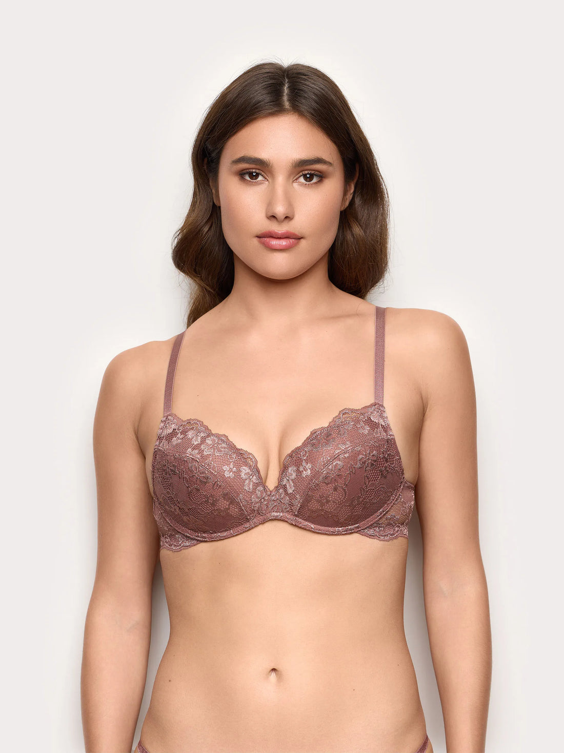 Yamamay_Dark Mauve_Push Up Bra without Wire - Primula Color_IPUD191003_063_02