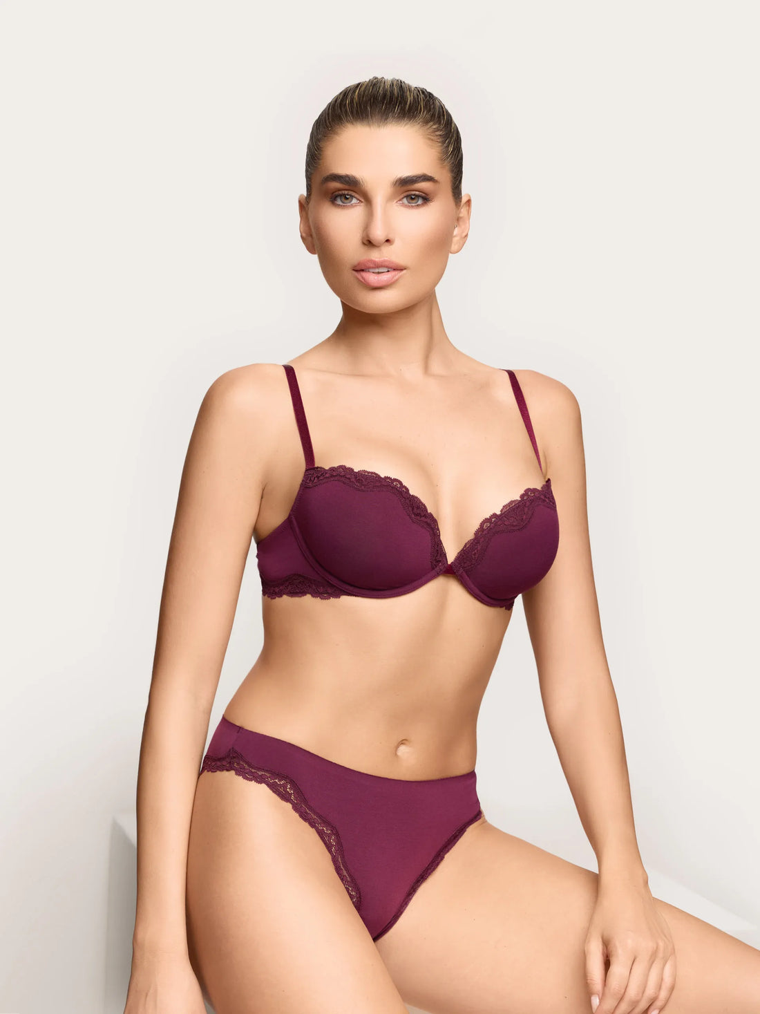 Yamamay MUST Women Soft Push Up Bra - Modal &amp; Silk Color SKU: IPUD193007_837 Image 01
