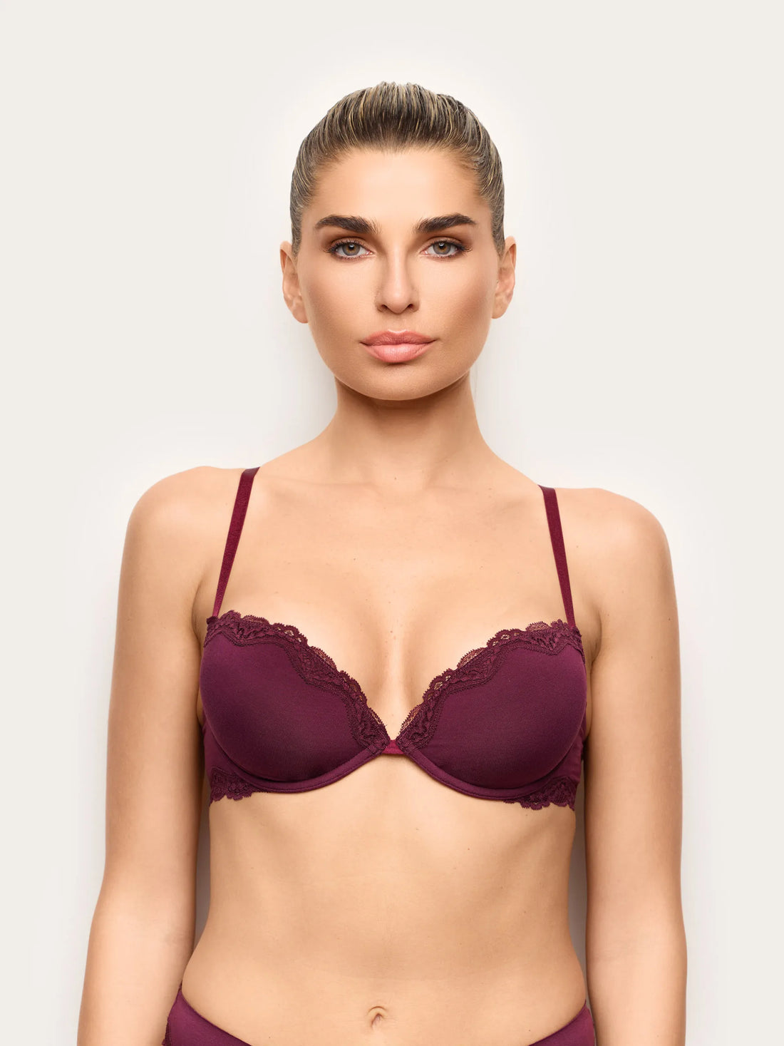 Yamamay MUST Women Soft Push Up Bra - Modal &amp; Silk Color SKU: IPUD193007_837 Image 02