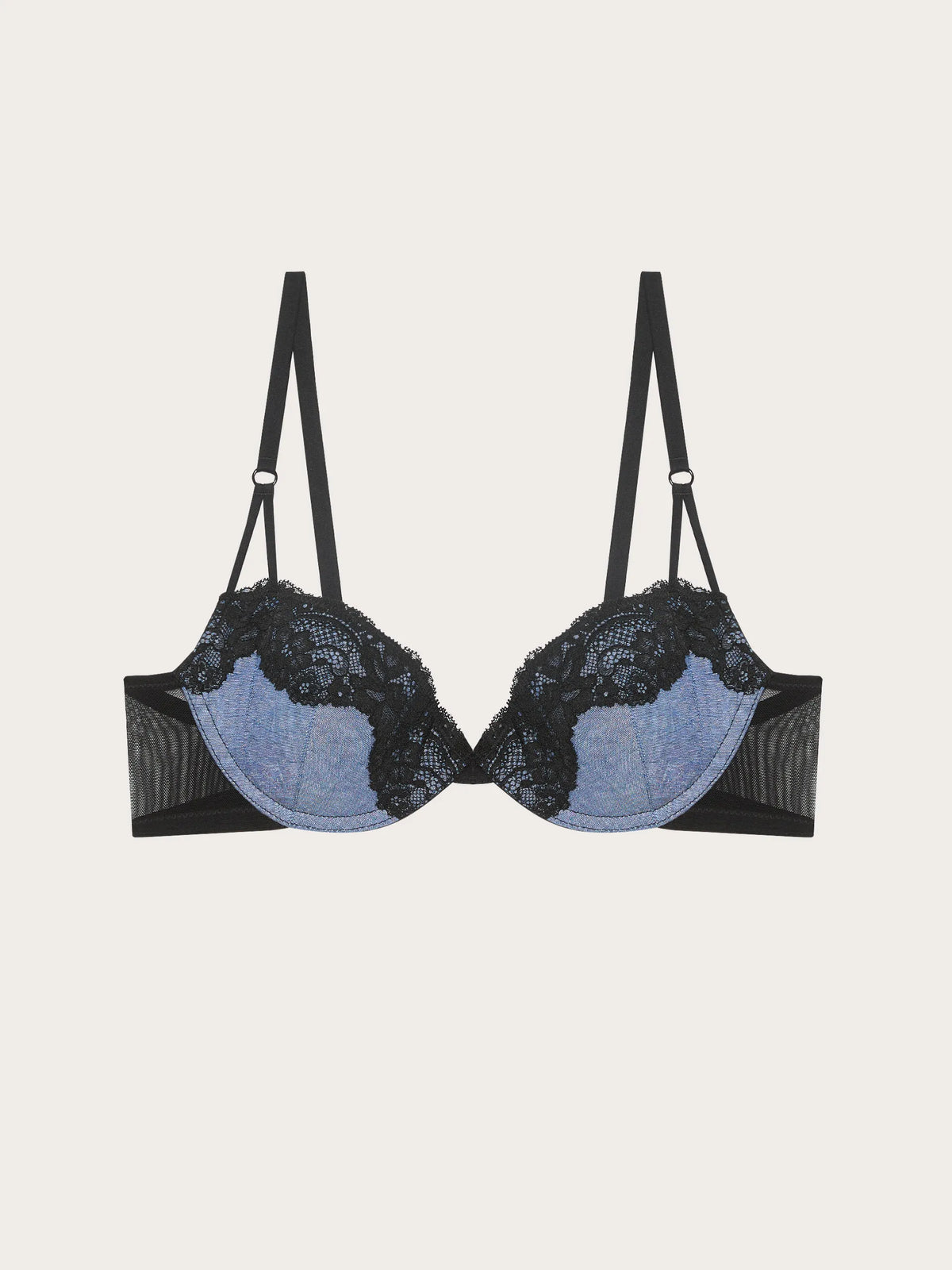Yamamay DENIM Women Push Up Bra - Denim Lace SKU: IPUD193012_038 Image 05