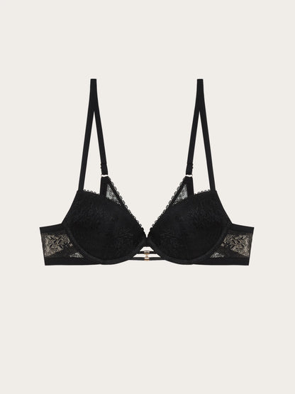Yamamay BLACK Women Push Up Bra - Executive Lace SKU: IPUD193014_072 Image 05