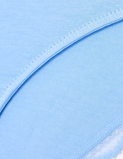 Yamamay_Vicky Solid Color Classic Briefs in Stretch Cotton with Lace Trim_ISLD181011_056_05