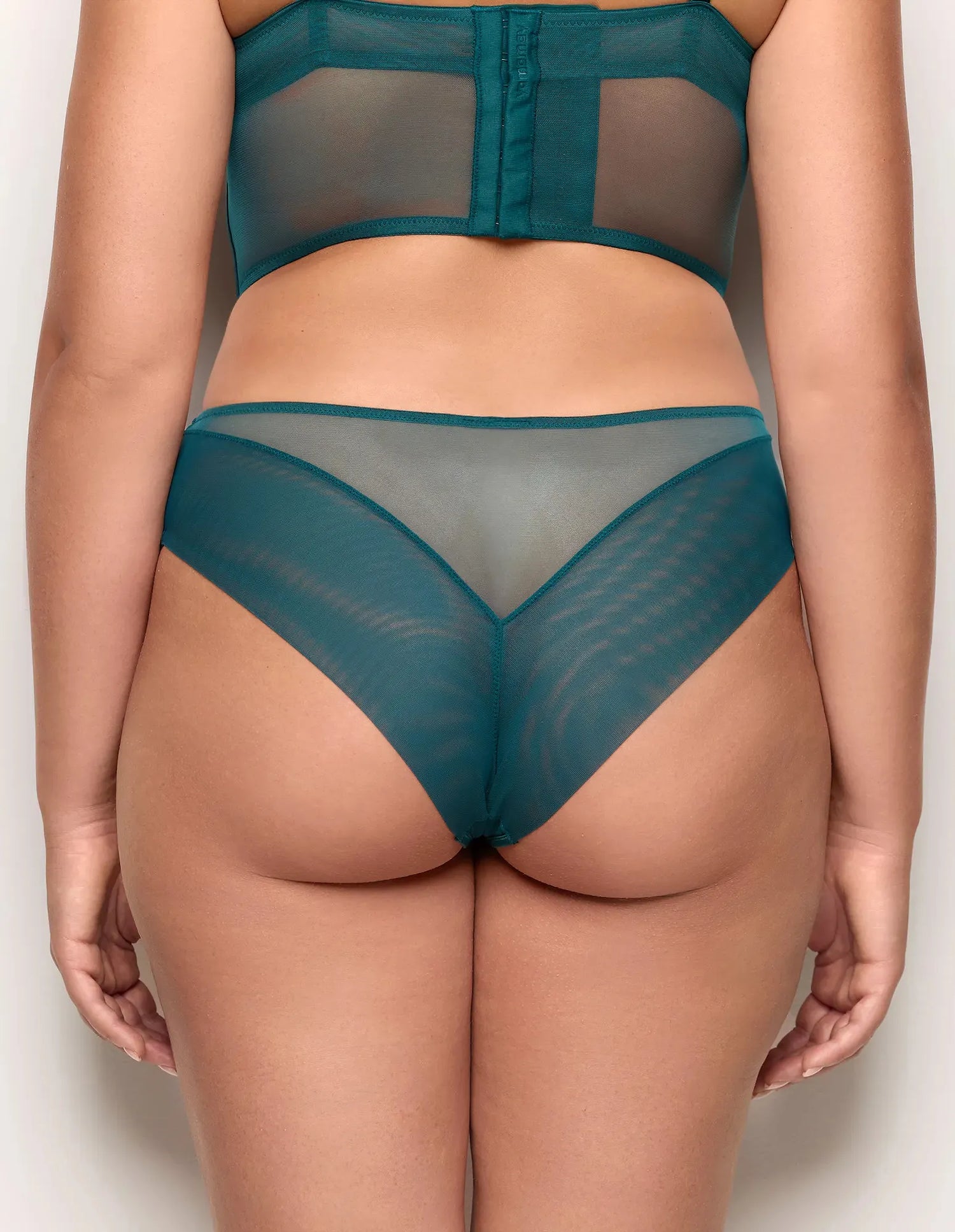 Yamamay_Dark Green_Satin and Embroidered Tulle Briefs Ð Berry_ISLD183014_121_04