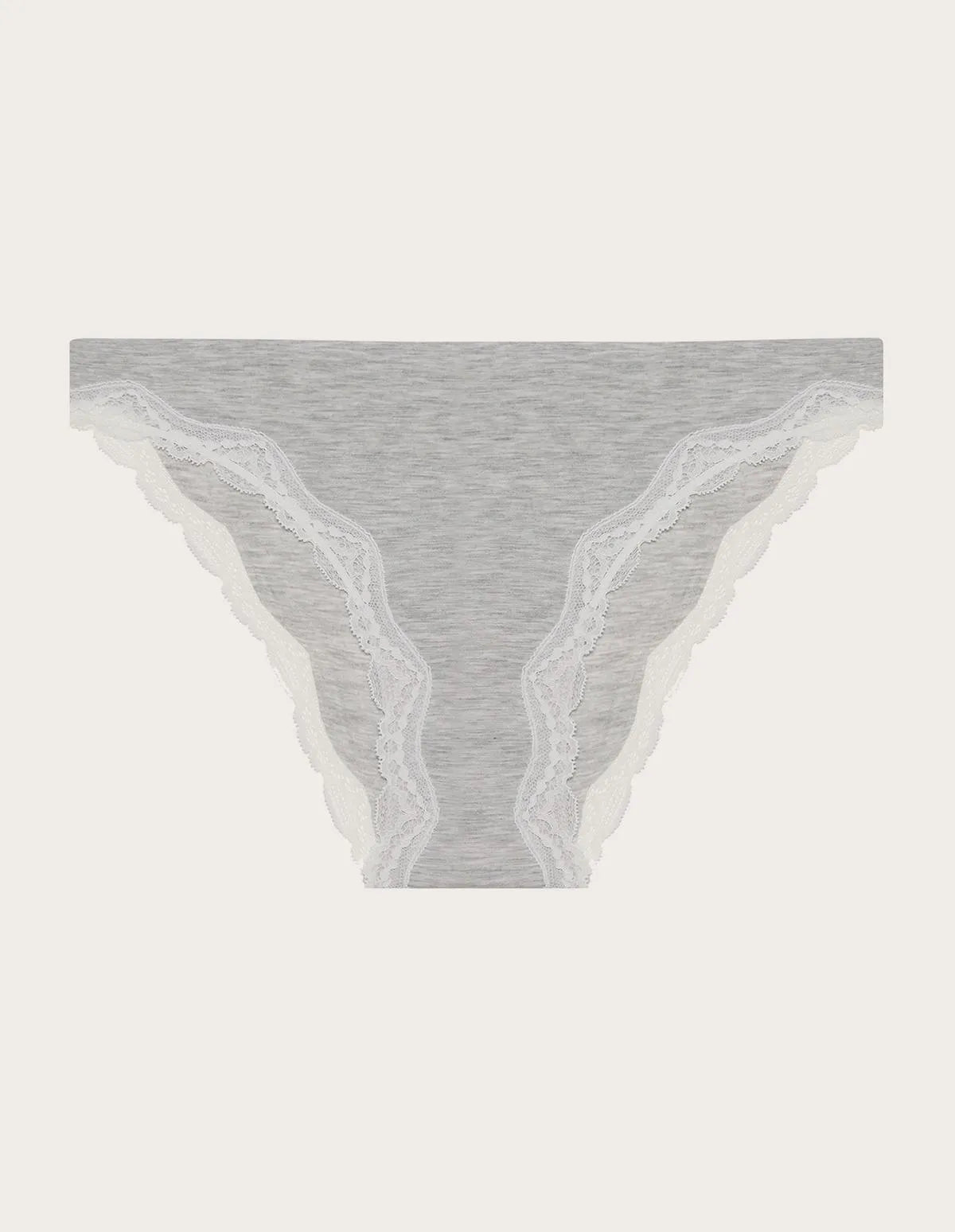 Yamamay_LIGHT MELANGE GREY_Mid-Rise Briefs in Tencelª Modal with Silk Ð Modal/Silk Color_ISLD183022_133_05