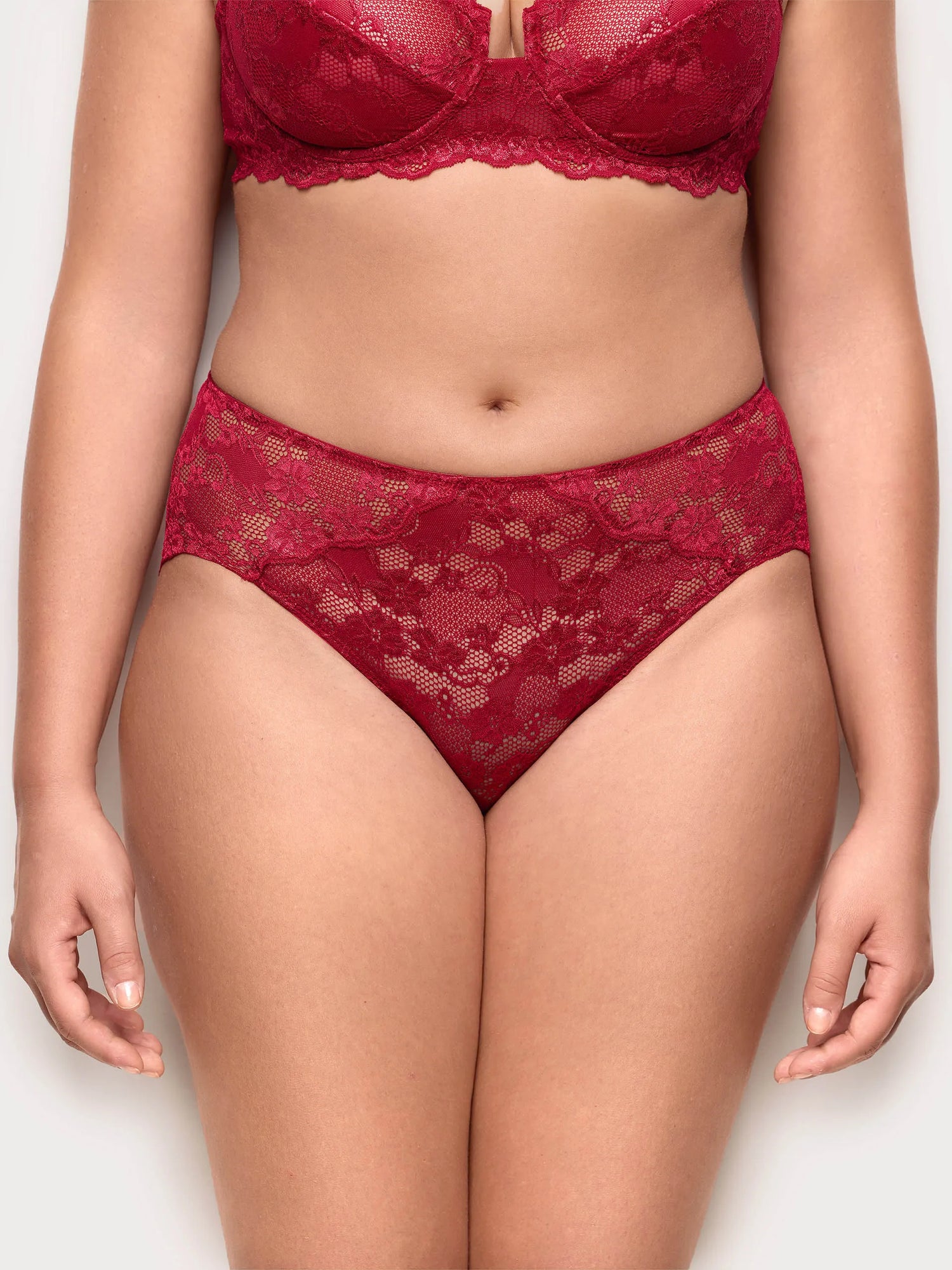 Yamamay_Ruby Red_Primula Color Lace High-Waisted Briefs_ISLD184003_909_03