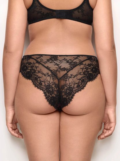 Yamamay_Black_Briefs in Lace with Satin Details Romantic_ISLD184005_072_05