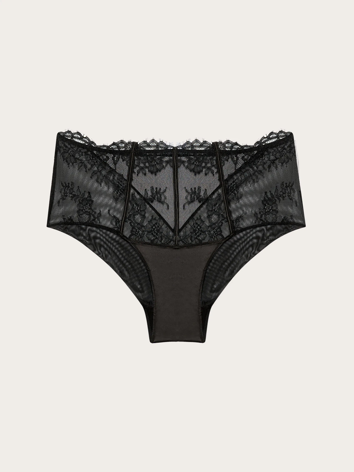 Yamamay BLACK Women High-Waist Bottom - Black Shadow SKU: ISLD193007_072 Image 05