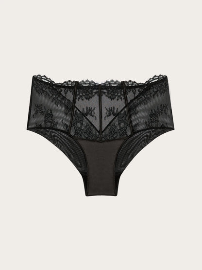 Yamamay BLACK Women High-Waist Bottom - Black Shadow SKU: ISLD193007_072 Image 05