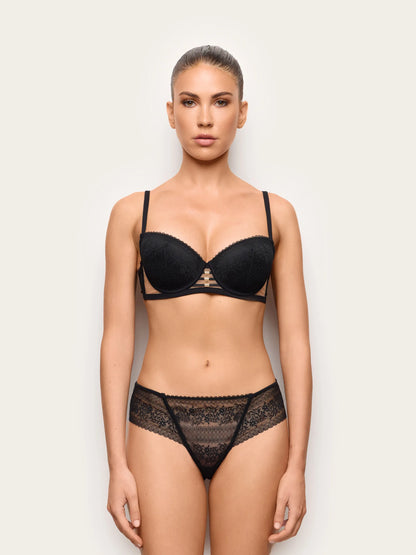 Yamamay BLACK Women Briefs - Executive Lace SKU: ISLD193008_072 Image 02