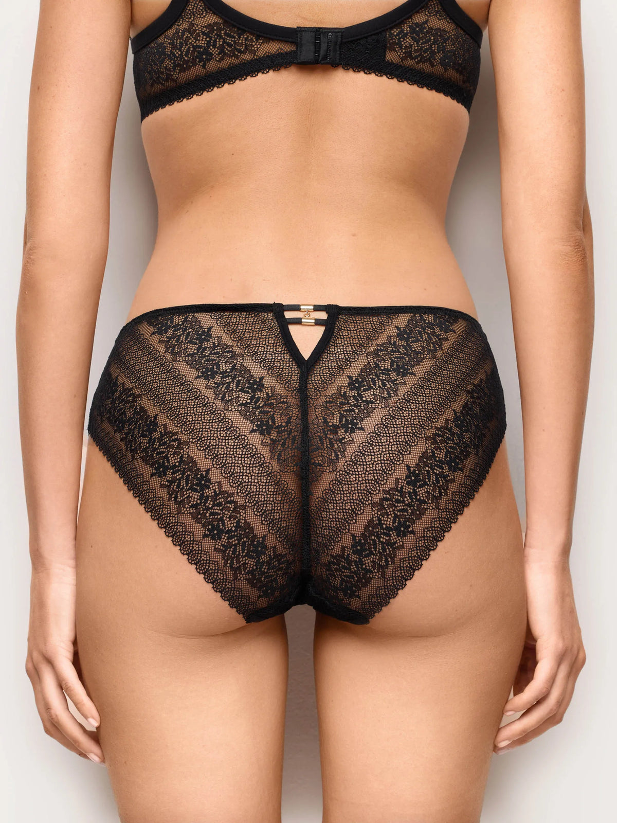 Yamamay BLACK Women Briefs - Executive Lace SKU: ISLD193008_072 Image 04