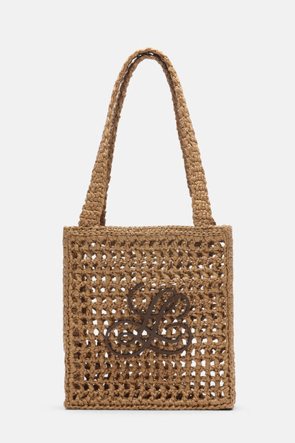 Luisa Spagnoli Tabacco (08)/Gianduia Women Isolette - Raffia Mini Bag SKU: ISOLETTE_2256 0945 Image 01