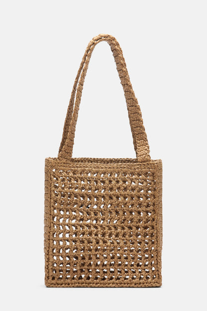 Luisa Spagnoli Tabacco (08)/Gianduia Women Isolette - Raffia Mini Bag SKU: ISOLETTE_2256 0945 Image 04