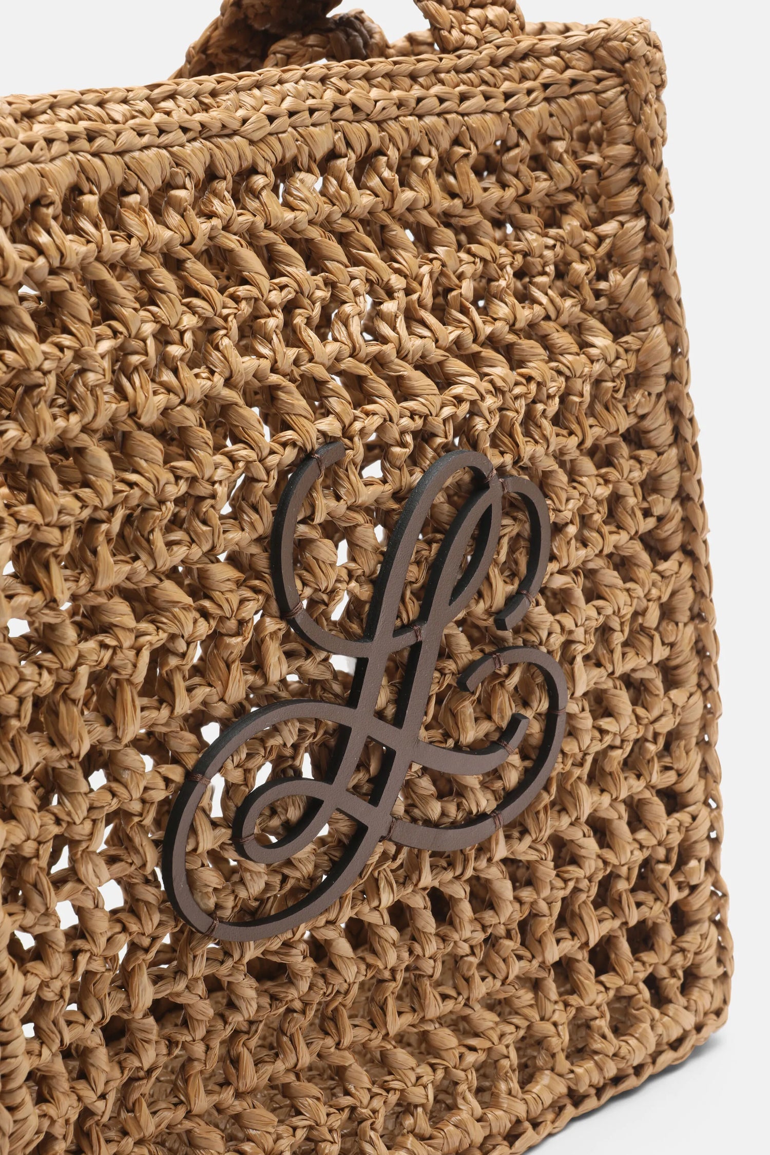 Luisa Spagnoli Tabacco (08)/Gianduia Women Isolette - Raffia Mini Bag SKU: ISOLETTE_2256 0945 Image 05