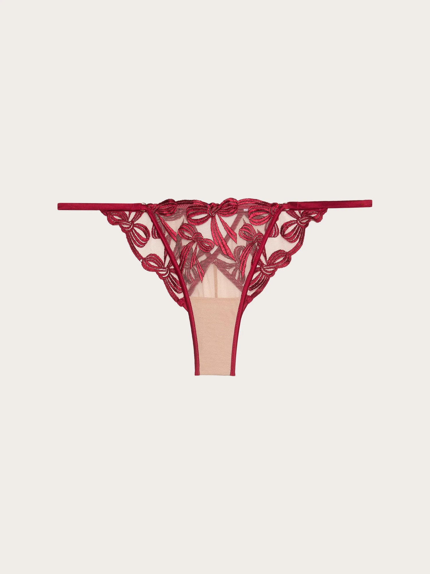 Yamamay_Ruby Red_Thong with Adjustable Side Red Nicole_ITAD184001_909_06