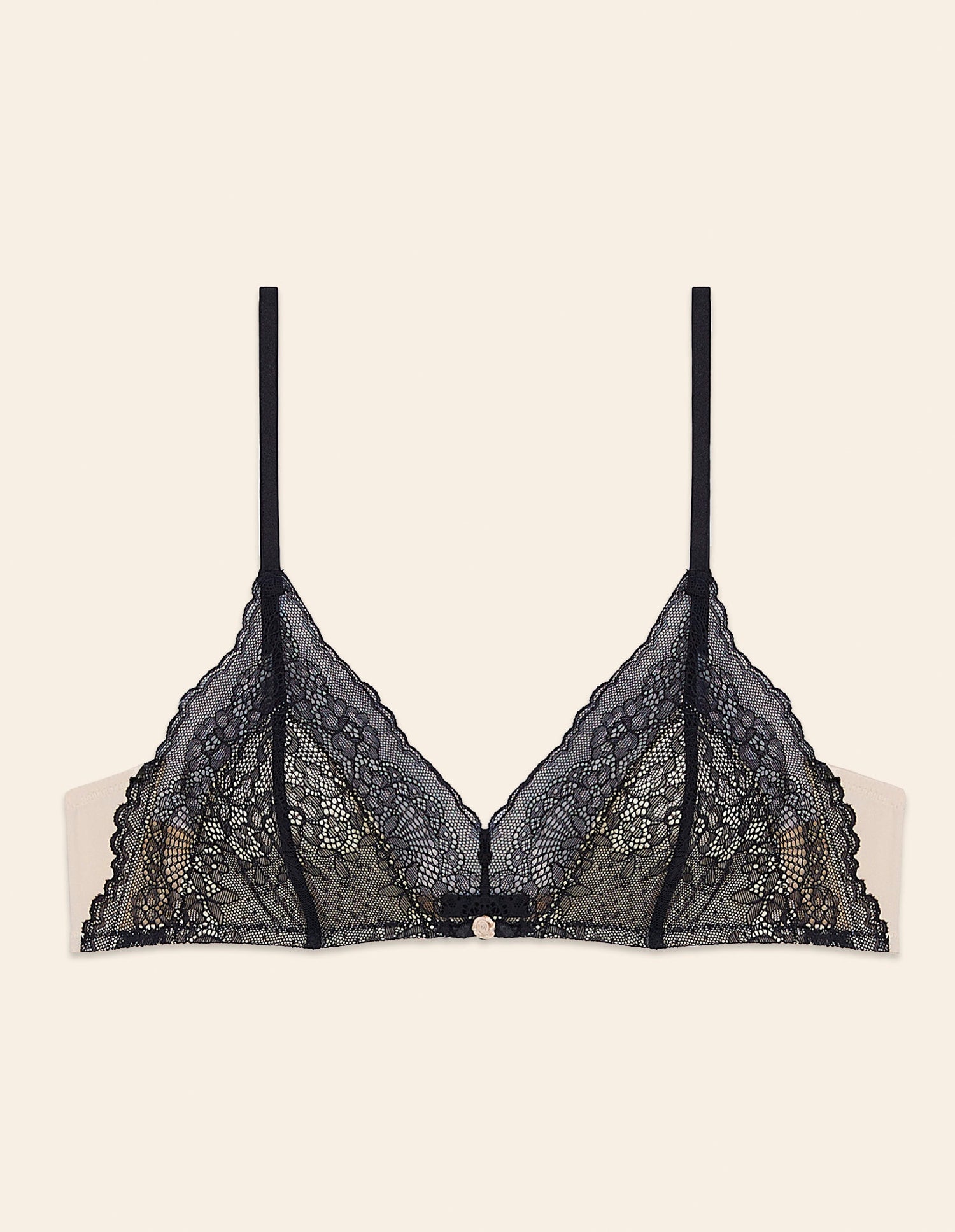 Yamamay_Camille Non-Padded Wireless Triangle Bra in Lace and Microfiber_ITRD181009_088_04