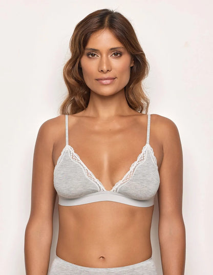 Yamamay_LIGHT MELANGE GREY_Wireless Triangle Bra in Tencelª Modal with Silk Ð Modal/Silk Color_ITRD183009_133_02