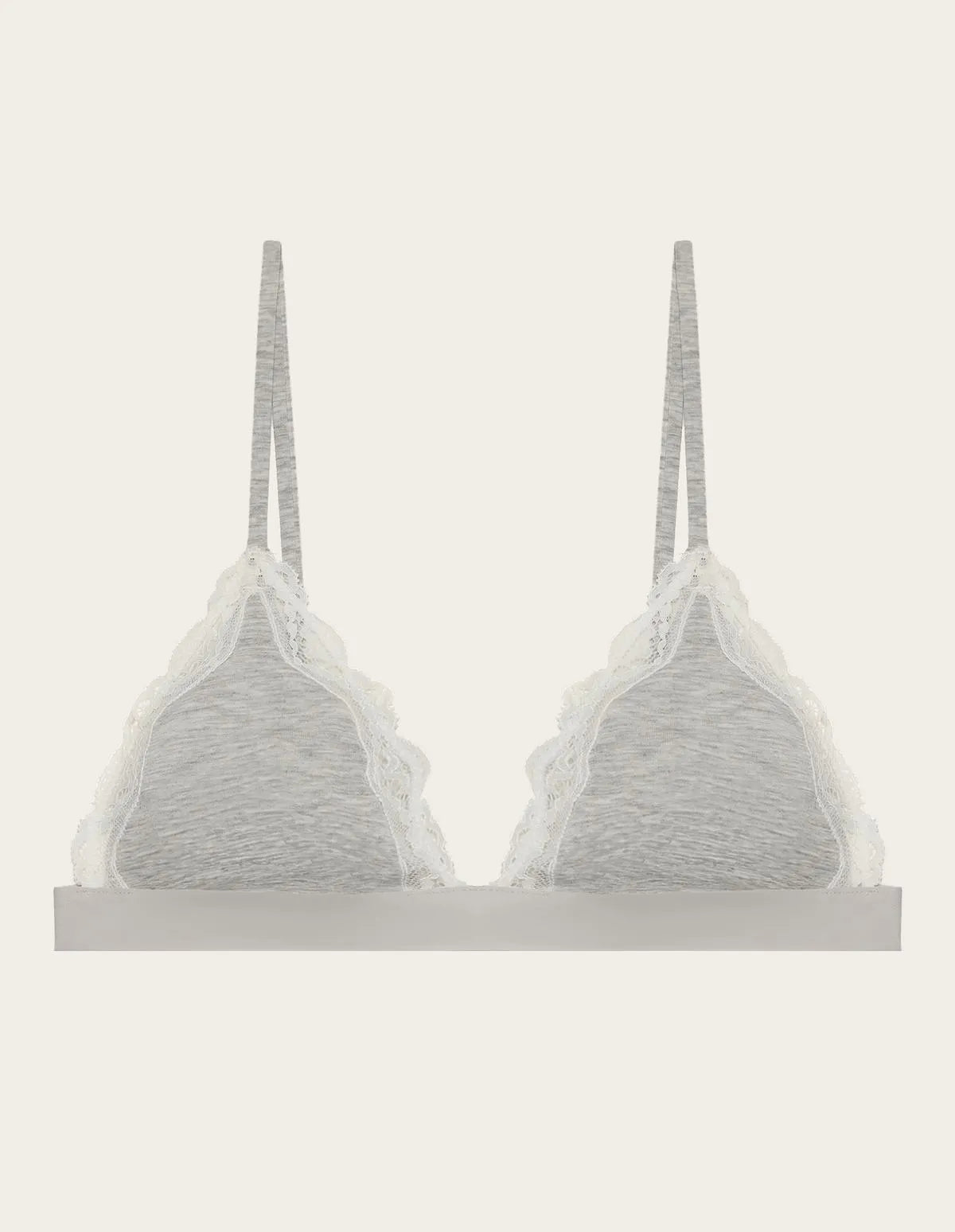 Yamamay_LIGHT MELANGE GREY_Wireless Triangle Bra in Tencelª Modal with Silk Ð Modal/Silk Color_ITRD183009_133_05