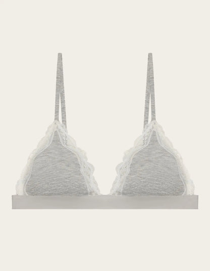 Yamamay_LIGHT MELANGE GREY_Wireless Triangle Bra in Tencelª Modal with Silk Ð Modal/Silk Color_ITRD183009_133_05