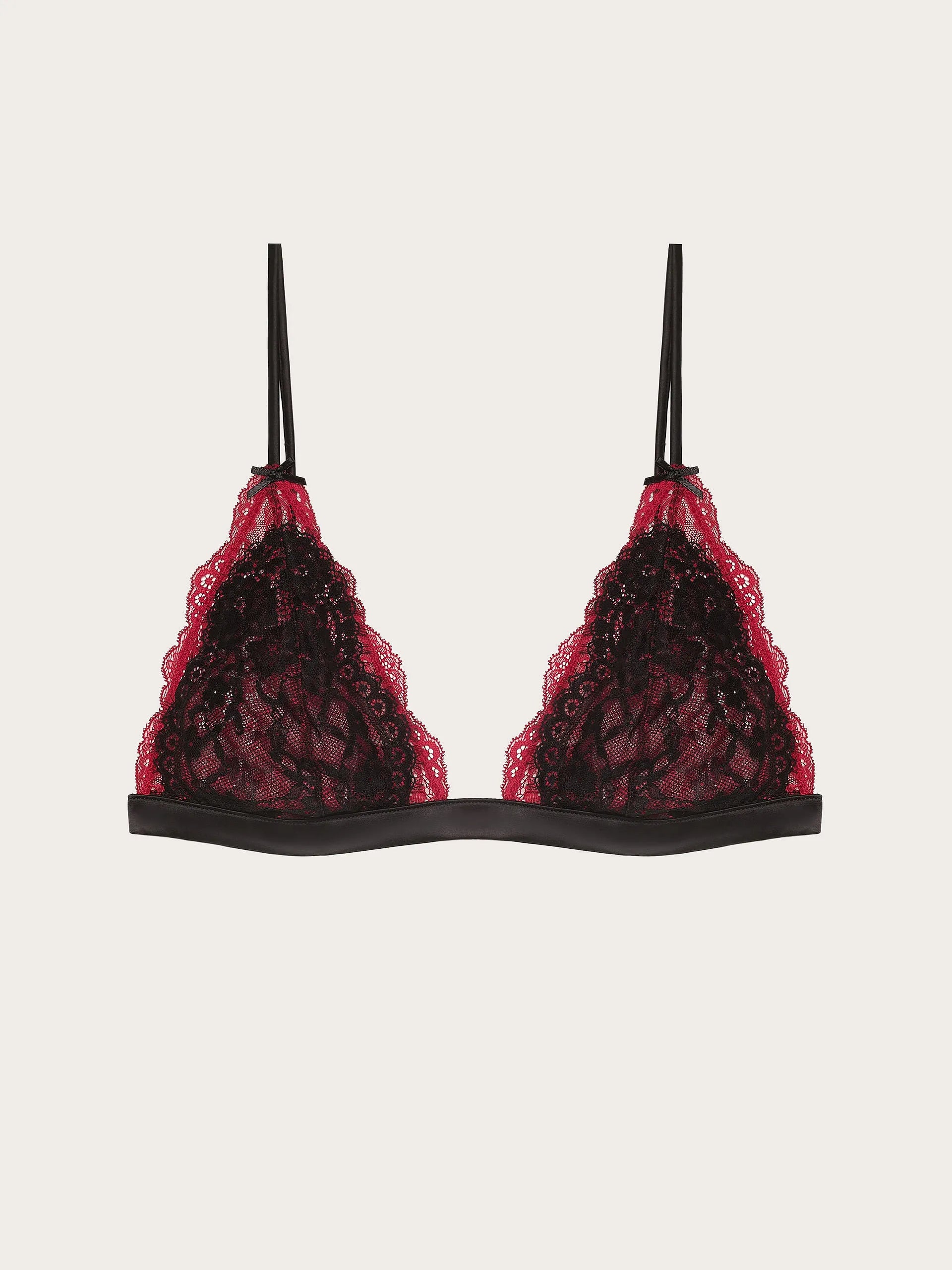 Yamamay_Black_Unlined Triangle Bra Without Underwire in Lace Romantic_ITRD184002_072_05