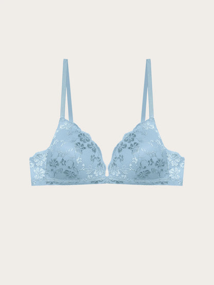 Yamamay POWDER BLUE Women Padded Triangle Push Up Bra - Primula Color SKU: ITRD193002_242 Image 05