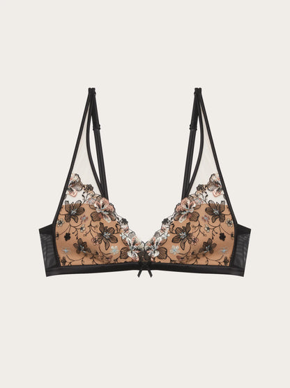 Yamamay BEIGE Women Padded Triangle Bra - Floral Flow SKU: ITRD193004_726 Image 05