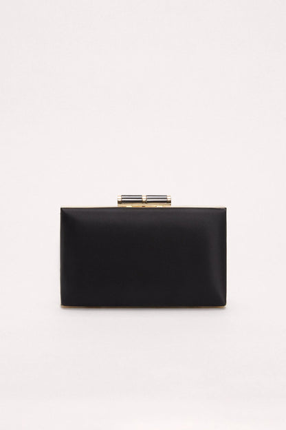 Luisa Spagnoli_Black-Light Gold_Ivy - Satin Clutch Bag_IVY H_0101 0038_03